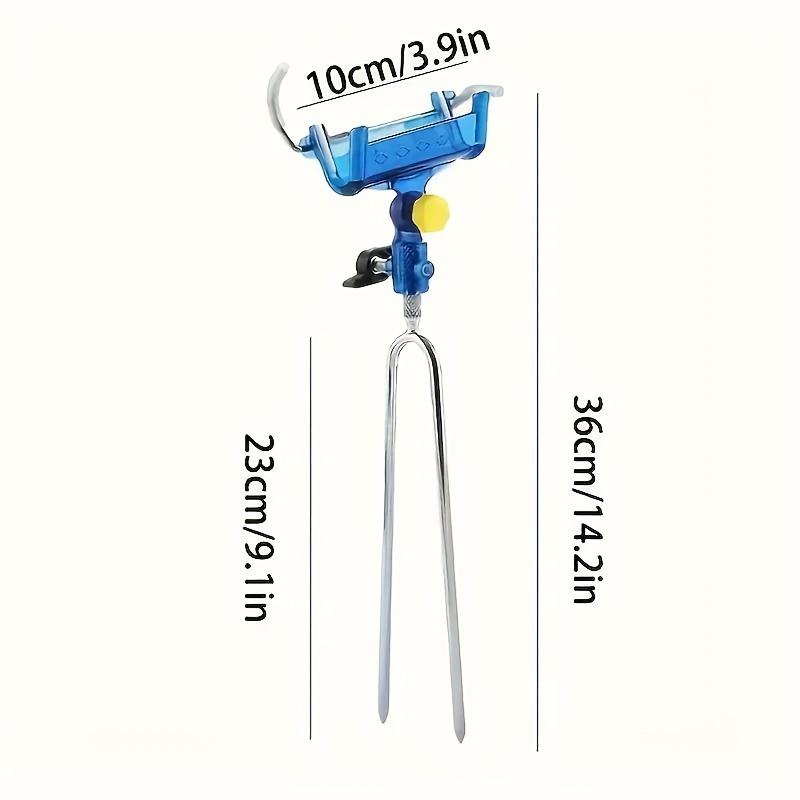 

1шт держатель для удочки на берегу, регулируемая подставка для удочки, устойчивая к коррозии стойка для удочки синий