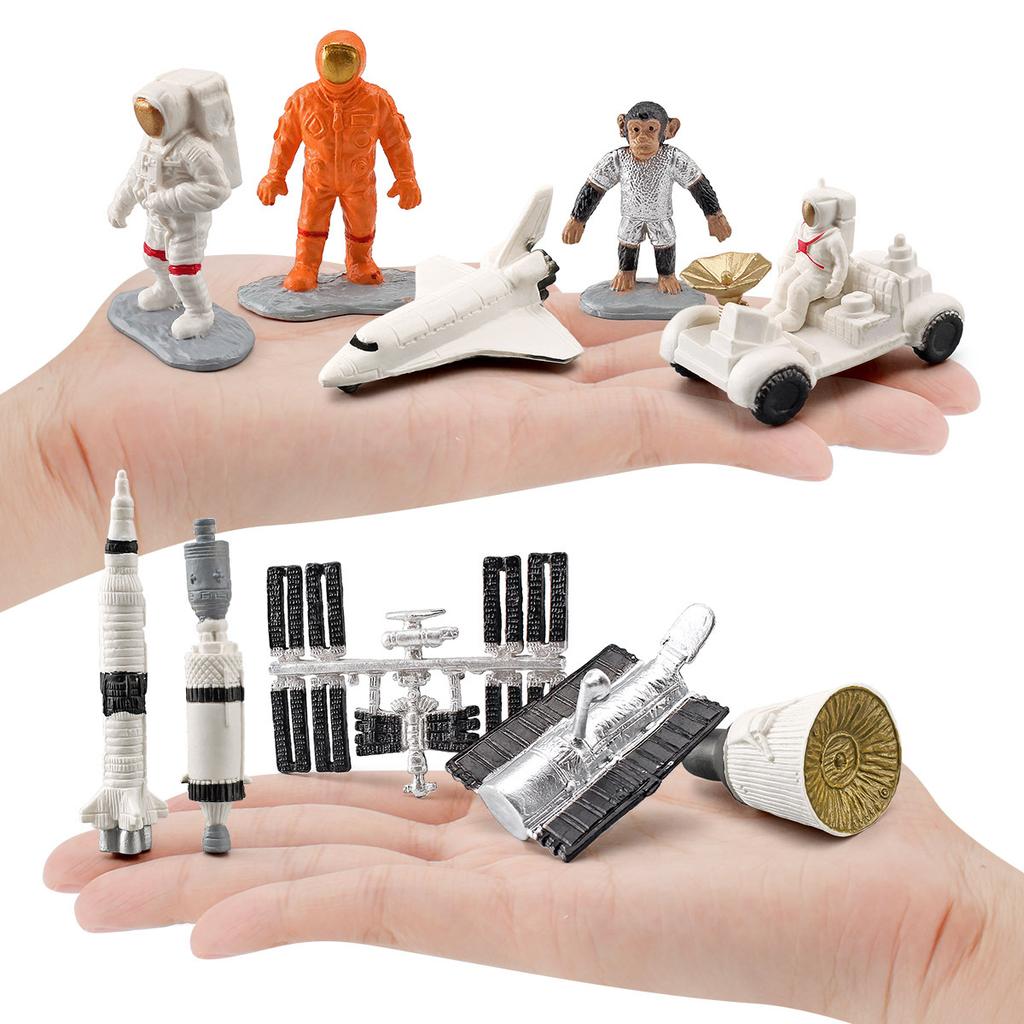 Simulation Of Space Capsule Model Astronaut Satellite Rocket Telescope Exploration Space Scene Static Ornament