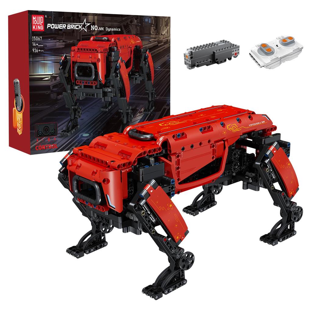 Mold King Technic Mechanical Dog Building Blocks Model 921 Pieces Remote Control Mechanical Dog Toy Building Suitable for Adults and DIY Building