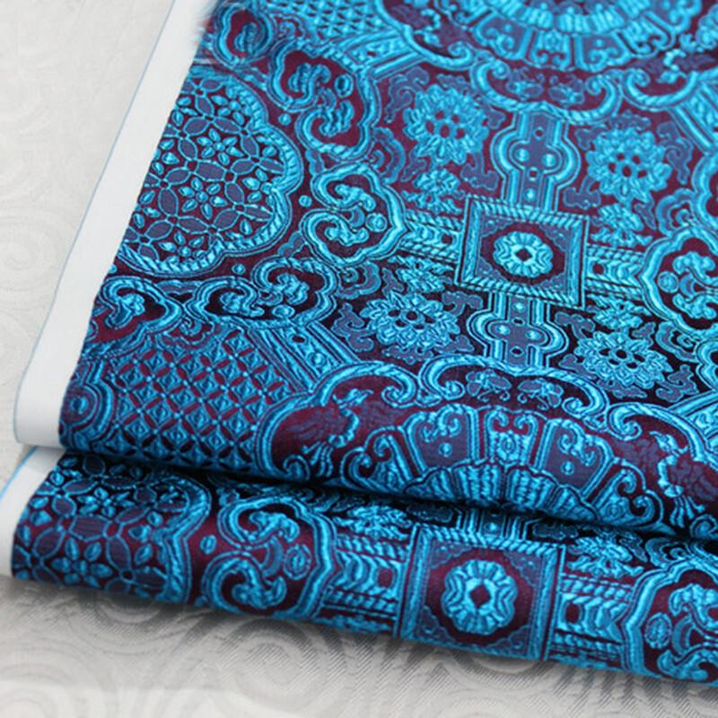 Saténová Hedvábná Brokátová Žakárová Květinová Látka Vintage Kostým Šaty Řemeslné Oblečení Potřeby Cheongsam Povlaky na Polštáře Šití