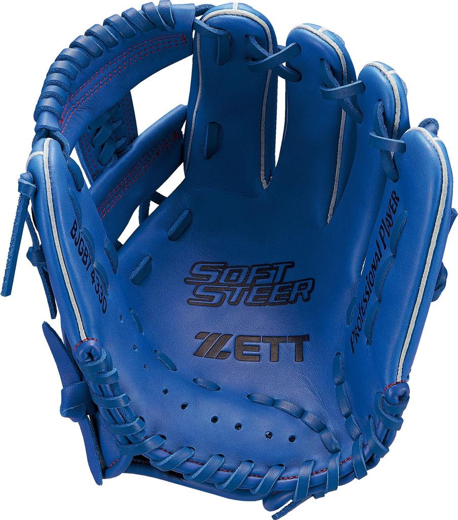 ZETT Jugend-Baseball-Handschuh, weiches Königsblau, BJGB74330, Rindsleder, Allrounder, Linkshänder, (2500), Größe M,