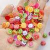 50 Sztuk Urocze Kreskówkowe Mini Arbuz, Pomarańcza, Seria Plastrów Owoców Zdobienia Paznokci Żywiczne Zawieszki Projektanta DIY Rzemiosło Do Paznokci Dekoracje 3D