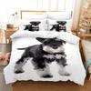 Roztomilý pes Luxusní ložní souprava 3D tisk Pro dospělé Dítě Twin Single Queen King Full Size Ložnice Zvíře Kreslený Set povlaku na přikrývku