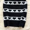 Summer Women Sweet Knitted Heart Slim Bodycon Girls Sheath Sweater Dresses
