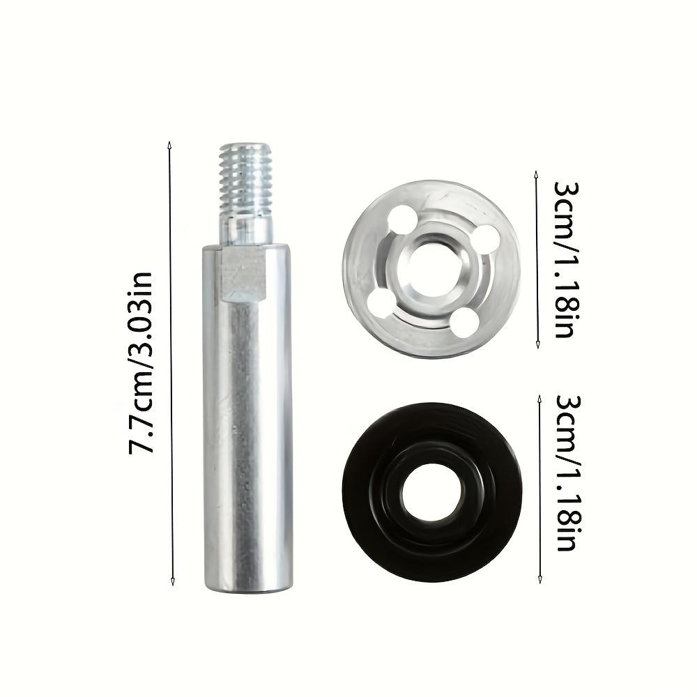 5 Pcs Angle Grinder Extension Connecting Rod, Includes 2 Pcs 100-Type Pressure Plates; M10 80mm Thread Adapter for 100-Type