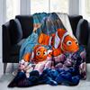 1 Stück, Inspirierte Clownfisch-Design-Decke im Stil von "Findet Nemo", Perfekt für Heimdekoration, Sofabezug, Reisen, Camping, Auto, Büro-Nickerchen