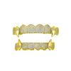 ODM Manufacturer for Personality Trend Hip-hop Silver Gold Plated Insert Geometric Zircon Anniversary Men's Braces Canine