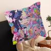 Angry Disgusted Black Doll Face Meme Pillow Cover  Square Cushion Cover Retro Trendy Pillow Case For Living Room Chair