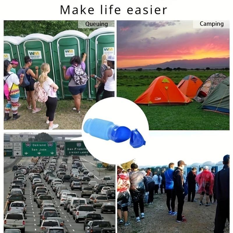 Portable & Reusable Travel Urinal For All Ages - Collapsible, Ideal For Camping & Long Trips