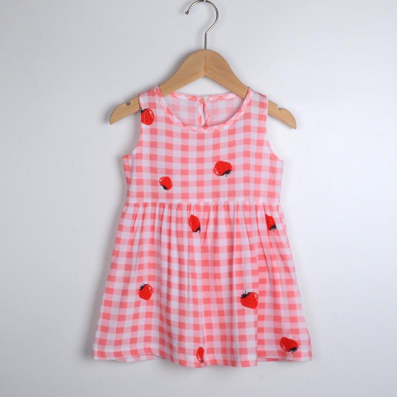 Girls' Summer Cotton Gauze Dresses & Pajamas: Children's Beachwear & Princess Skirts