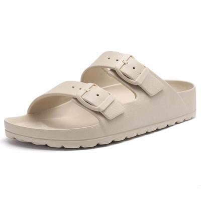 Evshine Women's Summer Orthopedic Sandals Comfy Arch Support Beach Slippers Wirh Adjustable Buckle Soft Bottom EVA House Slides