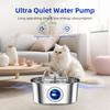 3.2L Stainless Steel Pet Water Fountain Ultra Quiet Pump LED Water Level Indicator With Triple Filter For Cats Dogs