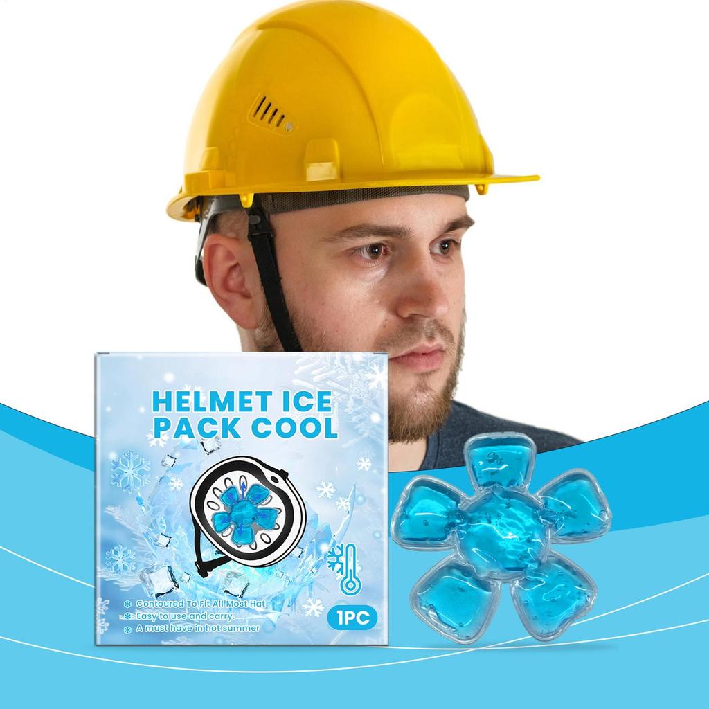 Hat Ice Pack Gel Cooling Bag Mat Hat Accessories Suitable For Helmet Hats Reusable Ice Pad Suitable For Outdoor Sports Hiking