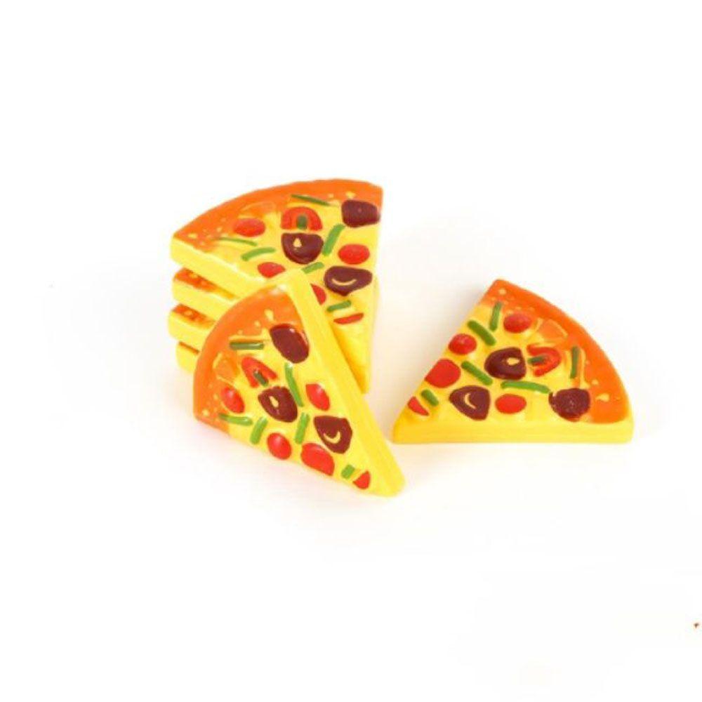 6 Pcs Kitchen Simulation Small Food Toy Kitchen Toys Simulation Kitchen Pretend Play Pizza Toy