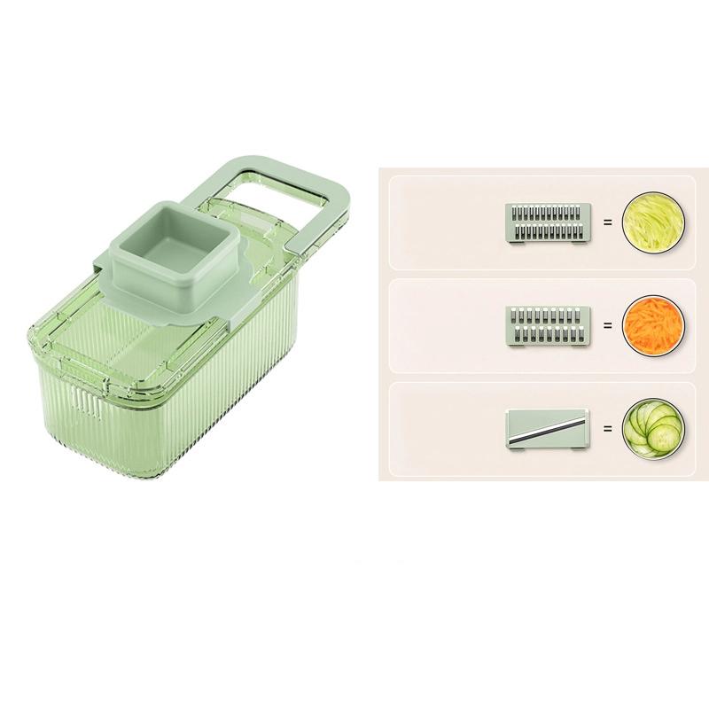 Shredder Household Kitchen Manual Vegetable Cutting Artifact Multifunctional Transparent Fruit Cucumber Potato Slicing Planer Shredder