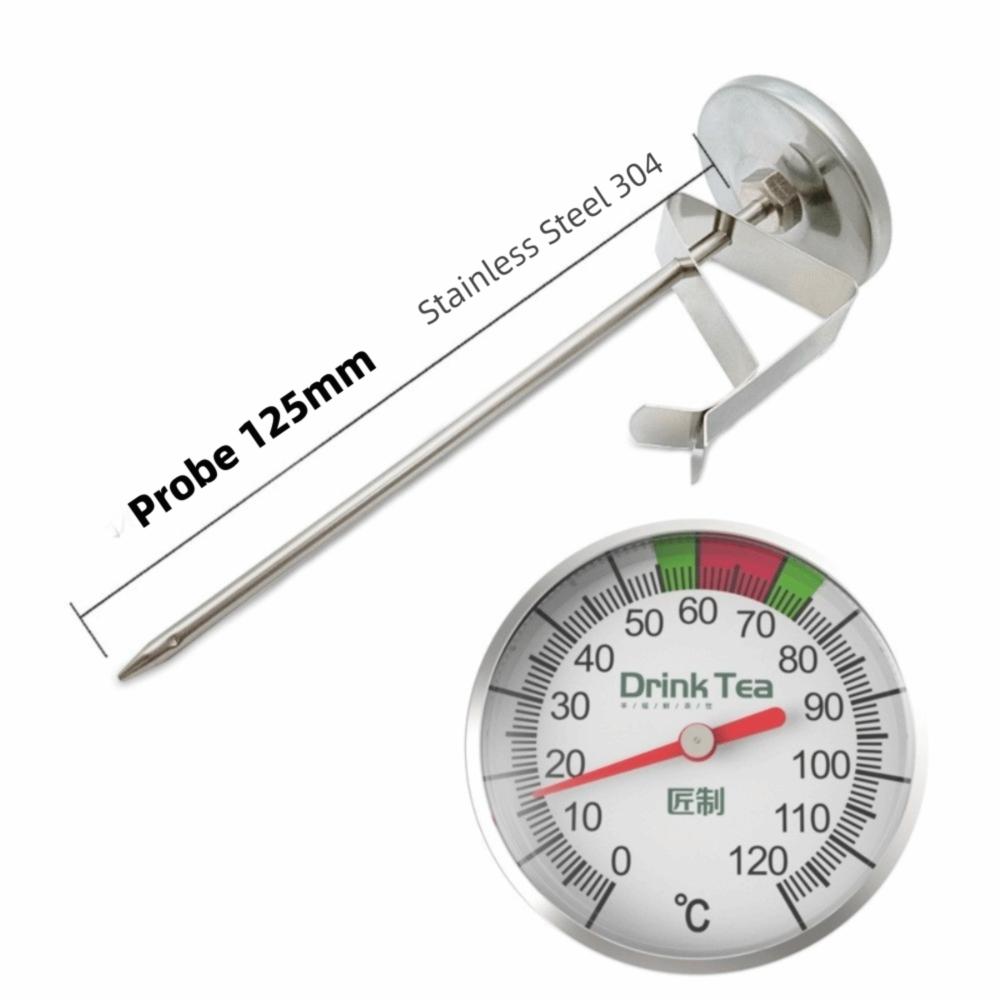 Высококачественный термометр для молока из нержавеющей стали Точный Прочный Кофейный термометр Портативный Кухонный термометр Кофейные напитки