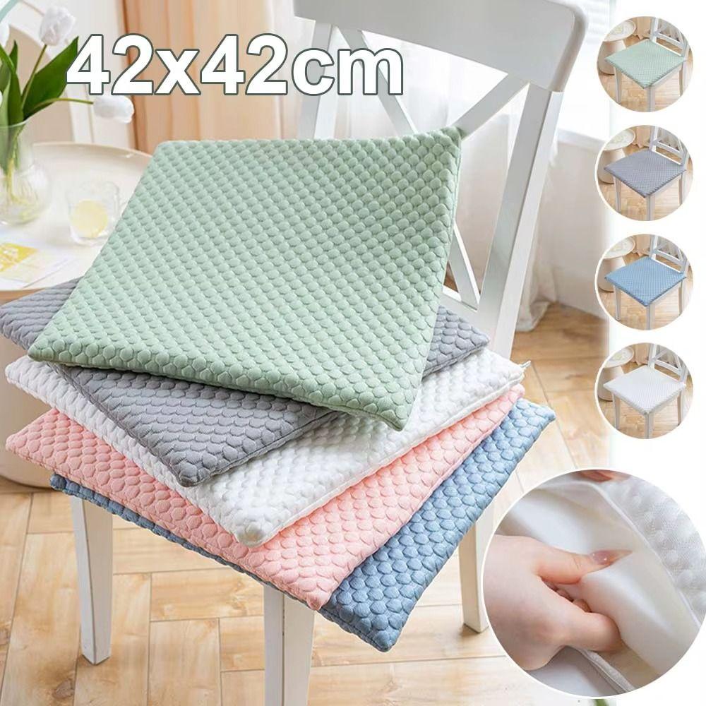 Slow Rebound Ice Bean Cool Chair Cushion 45D Sponge Ergonomic Support Cushion  Student
