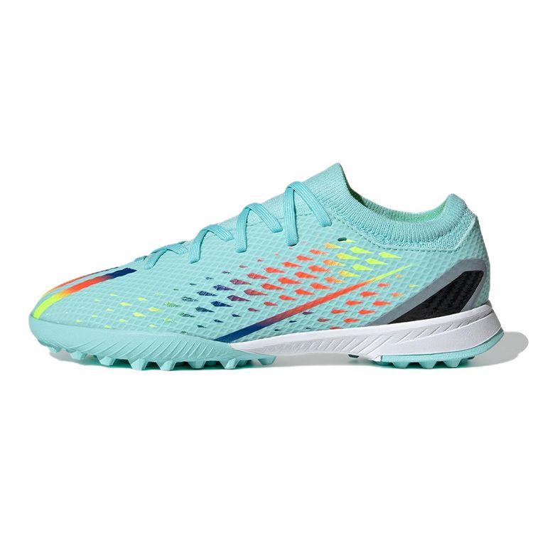 Adidas X Speedportal Round Toe Lace-Up Low-Top Kids Soccer Shoes Kids Soccer Shoes Blue GW8490