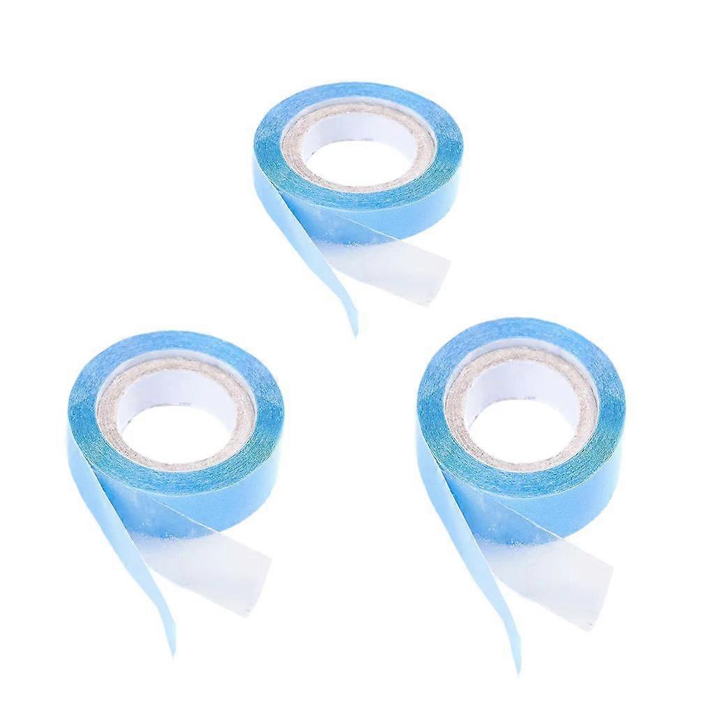 3 Rolls 3 Yards Double Sided Tape For Repairing Hair Extensions Hairpiece,(0.8cm,2cm,2.5cm)