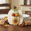 Thanksgiving Table Centerpiece Wooden Fall Harvest Pumpkin Ornaments, Autumn Decorations, Decorative Tabletop Small Decorations for Festival & Tiered
