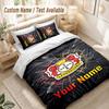 Custom Name Bedding Set 3 PiecesBayer Leverkusen Football Print Duvet Cover + 2 Pillowcases Soft Bed Decor