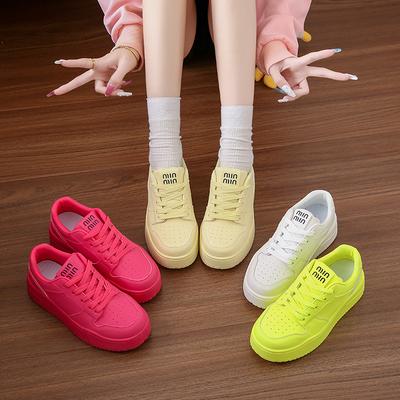 Nowe Modne Damskie Sneakersy Damskie Buty Wulkanizowane Różowe Słodkie Modne Buty Damskie Sznurowane Buty Skateboardowe Casualowe