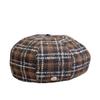 Neue Herbst- und Wintermode Modische Retro Karomütze für Damen, die das Gesicht betont, vielseitige Retro-Beret-Mütze, Malermütze, Trend
