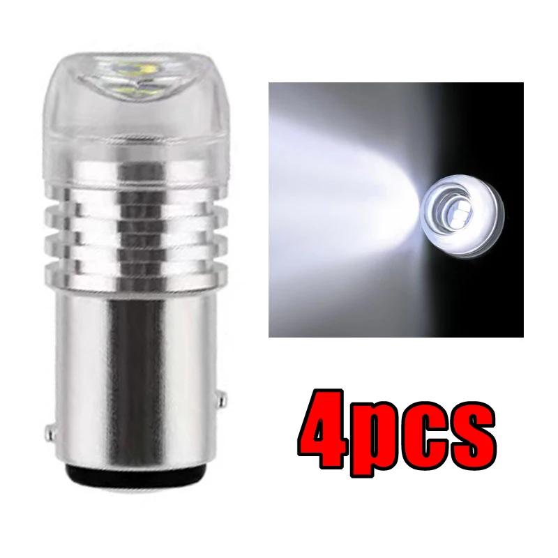 4pcs Motorcycle Car LED Brake Turn Lights Waterproof 12V Signal Tail Fog Bulbs Flashing Light Motorcycle Accessories