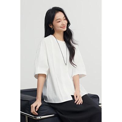 Elva's Island Women's Commuter Short Sleeve Blouse