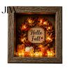 Decorative Seasonal Lights Halloween Lighted Frame Ornaments, Light Up Shadow Box, Warm Accents Atmosphere LED for Home Living Room Bedroom