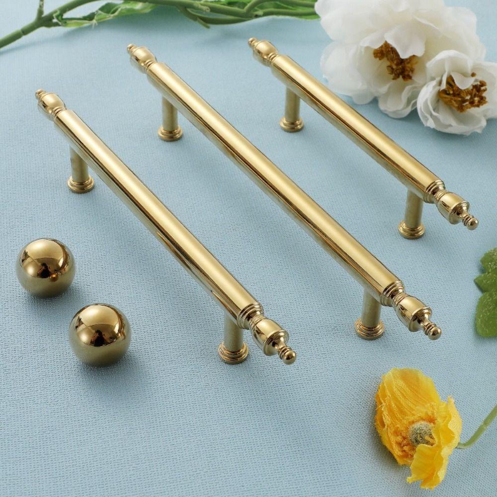 Beautiful Brass Cabinet Handle Light Luxury Long Handle New Drawer Pulls Shoe Cabinet