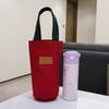 Canvas Cup Sleeve, Portable Water Bottle Bag, Thermal Cup, Pot, Umbrella Storage Pouch, Large Capacity Thermos Cup Protective Cover