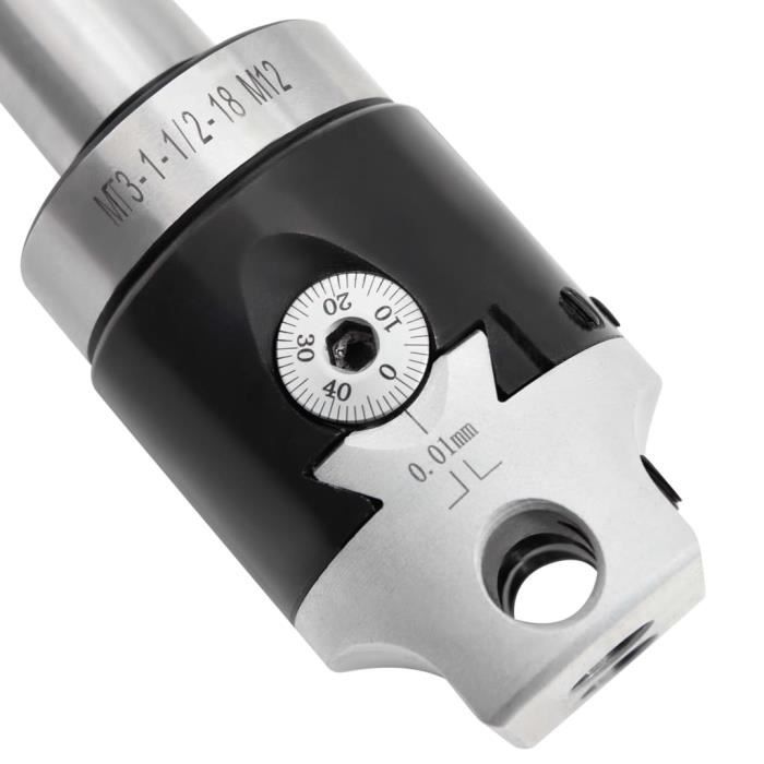 VidaXL Tête d'alésage 50 mm et tige de perçage MT3 de fraisage à tour