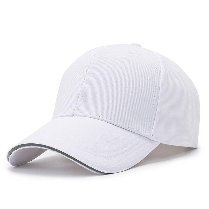 Men's Korean Fashion Solid Color Baseball Cap - Hard Top, Sun Hat, Outdoor Fishing, Duckbill Design