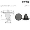 50Pcs Silicone Stopper Rubber Stopper For Caravan Camper Heatproof Spacers, Non-Slip Lid Lifters To Prevent Scratches & Spills