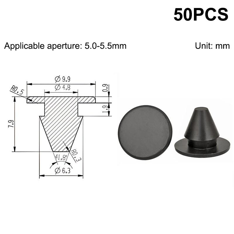 50Pcs Silicone Stopper Rubber Stopper For Caravan Camper Heatproof Spacers, Non-Slip Lid Lifters To Prevent Scratches & Spills