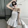 TAKU | Korean Less Conservative Ins Skirt One-piece Swimsuit Vacation Hot Spring Slim Small Fragrant Wind Small Breast Cover Meat
