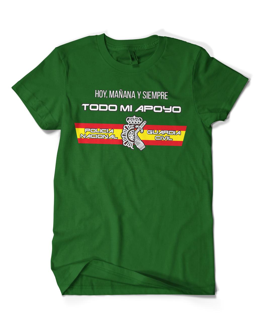 

Camiseta Apoyo GC y CNP Spanish Guardia Civil Men T-Shirt Short Sleeve Casual 100% Cotton Shirt S
