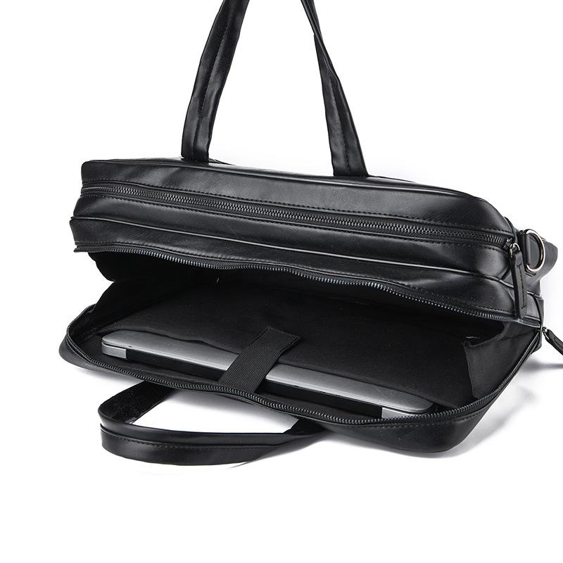 Men's Briefcase Business Business Bag 14-inch Laptop Bag Men's Handheld Shoulder Business Bag