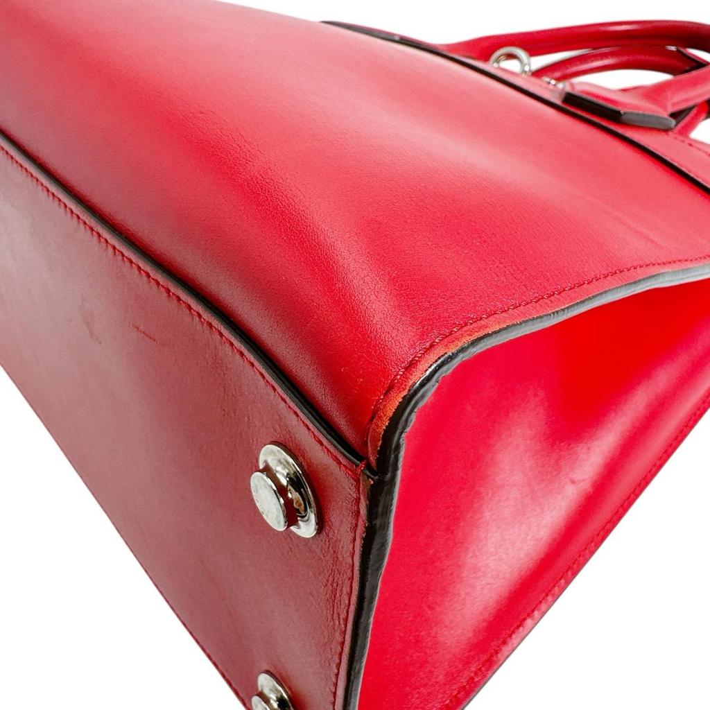 LOUIS VUITTON City Steamer PM Handbag Calfskin Red Women M53029 Used