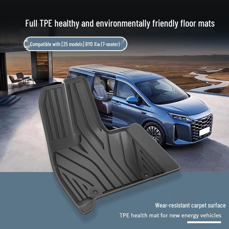 Waterproof TPE Floor Mats, Trunk Mats & Eco-friendly Seat Back Cushions for 25 BYD Models