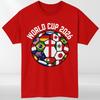 World Cup 2026 Football Shirt Flags Of The World Soccer Fan Graphic Tee