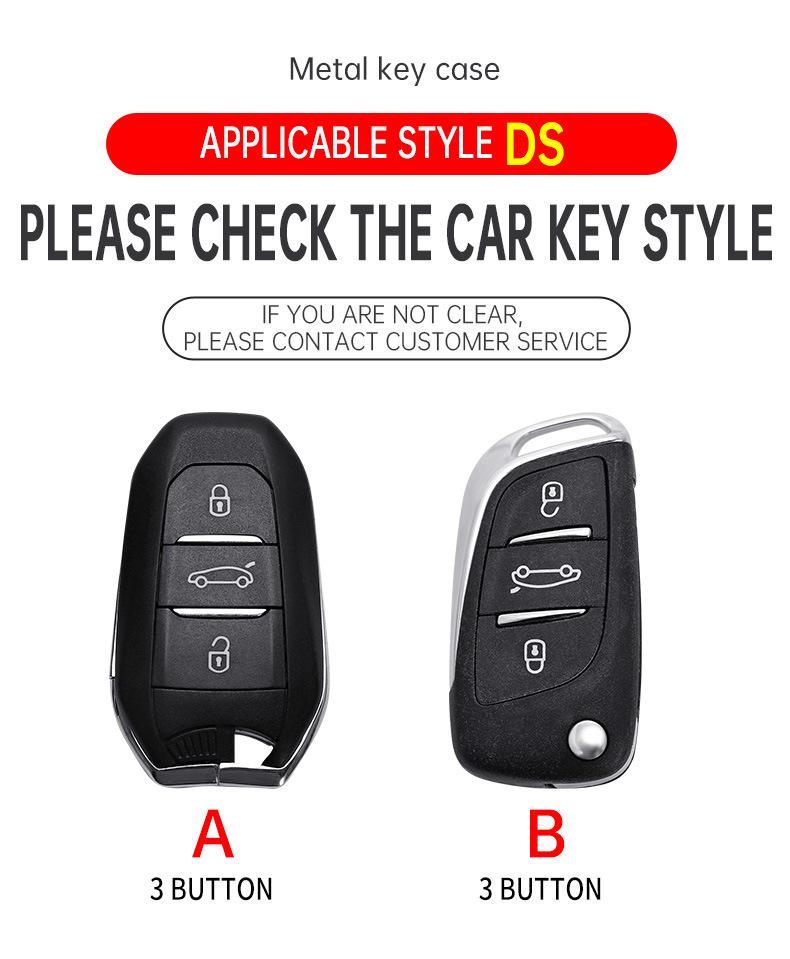 Kompatibel mit DS9, DS7, DS3, DS4, DS5, DS6 Autoschlüsselhüllen, Fernbedienungs-Schutzhüllen und Clips.