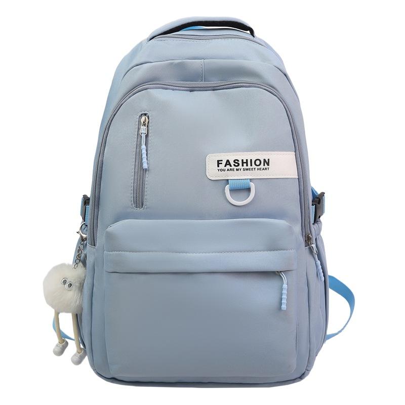 Schoolbag simple schoolbag male and female college students high school students large capacity backpack college style new Korean version couple