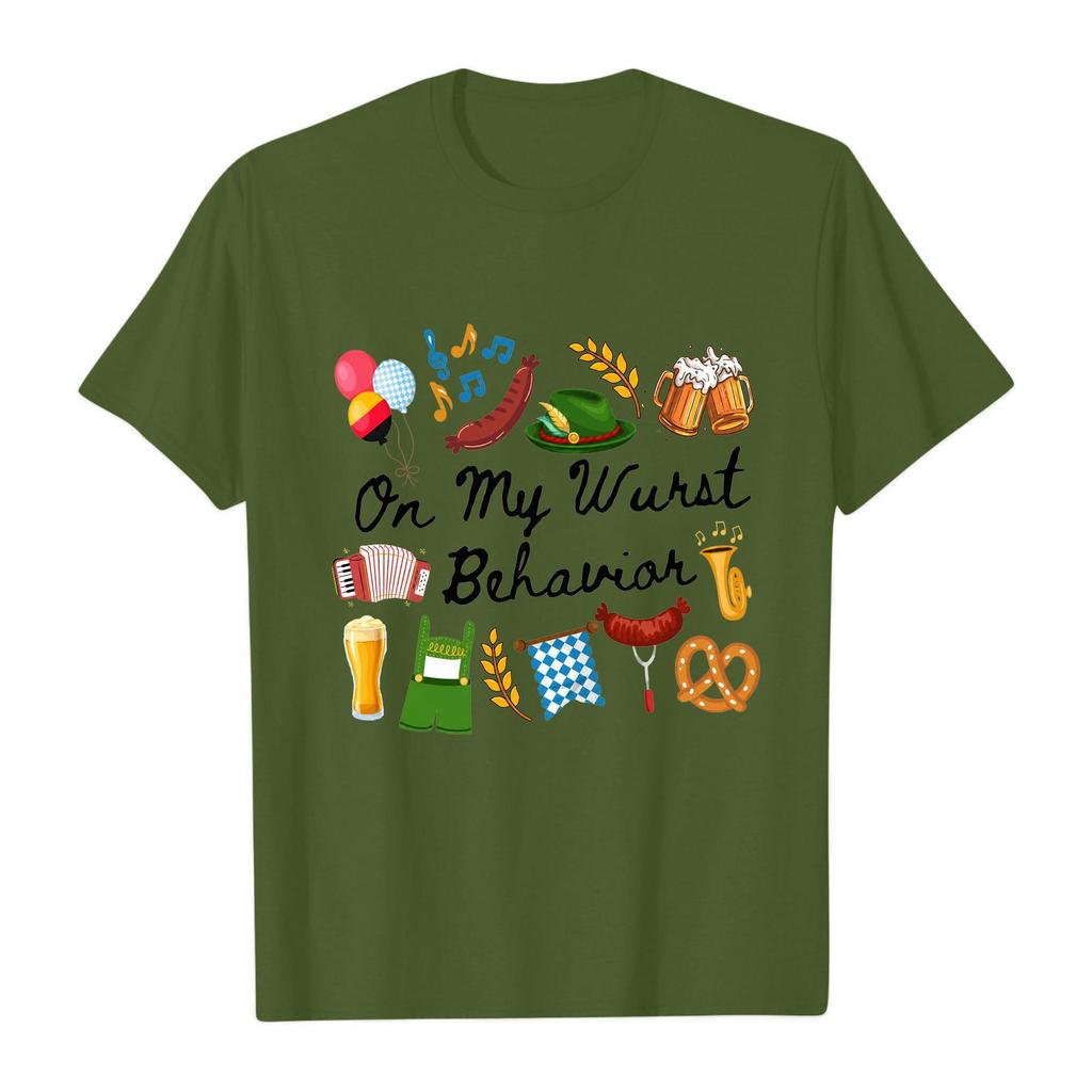 Fashion Casual Unisex Letter Print T-Shirt with Festival Graphic Design - Short Sleeve Round Neck Tee for Men and Women