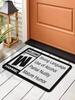 Funny Mature Rating Welcome Doormat, Non-Slip Absorbent Washable Floor Rug for Entryway, Porch & Man Cave