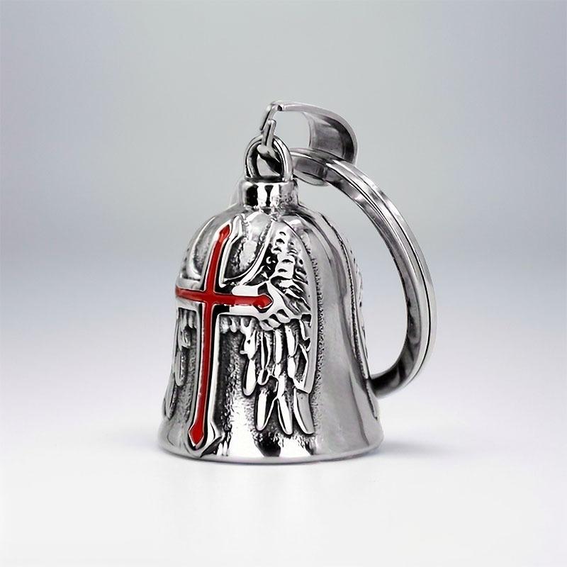 1pc Motorcycle Riding Lucky Bell Stainless Steel Retro Punk Motorcycle