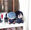 Aniplex Black Butler Boarding School Arc Chibi Sitting Plush Dolls Sebastian Michaelis Ciel Phantomhive Anime Gifts For Fans