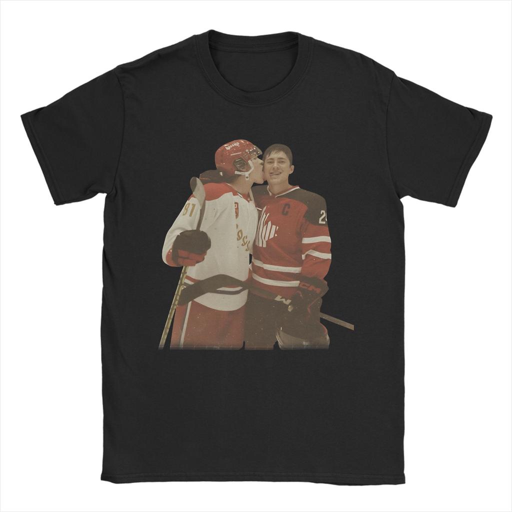 T-shirt Stampata Shane Hollander Heated Rivalry Hudsoned Williams per Unisex 100% Cotone Maglietta a Maniche Corte