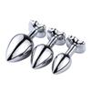 Stainless Cat Face Jewel Base Anal Plug Holle Kitty Cat Butt Plug Metal Prostate Massager Anus Stimulator Dildos Adult Sex Toys
